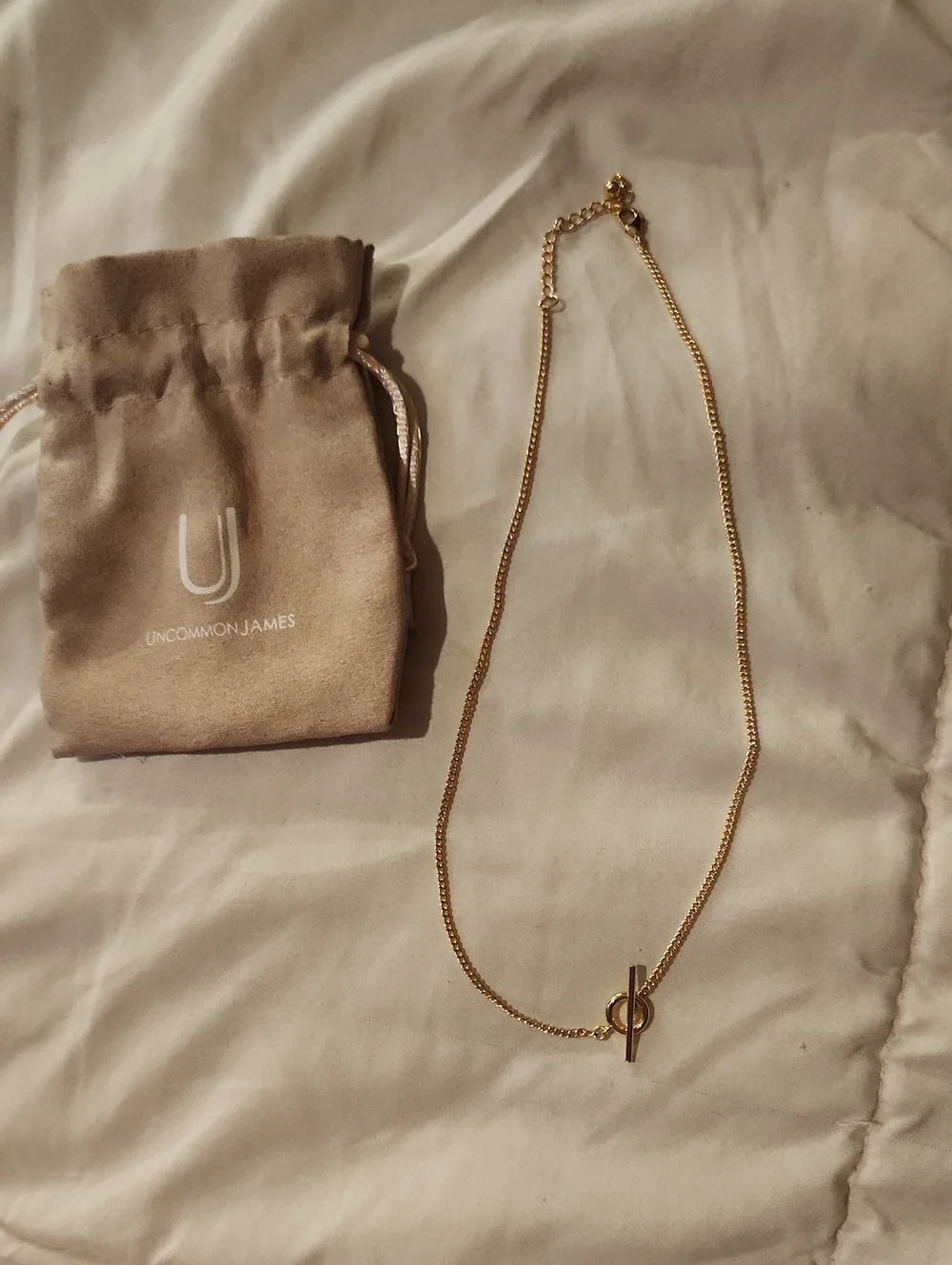 Uncommon James Gold Toggle Circle Necklace